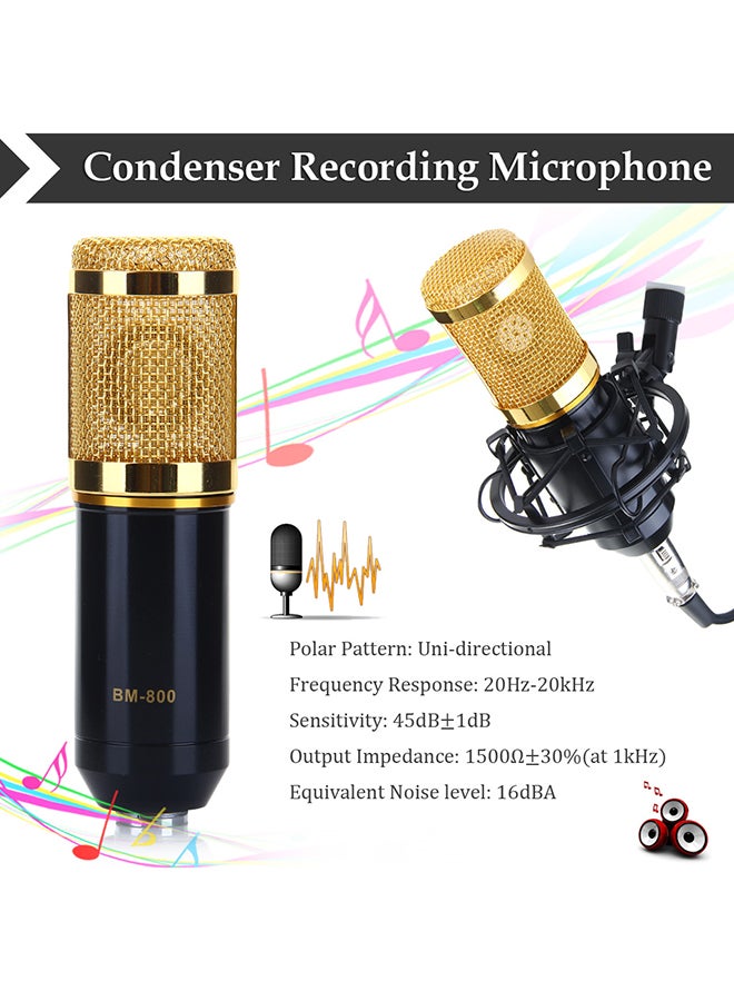 BM-800 Condenser Microphone With Shock Mount BM-800 Black  - Image 5