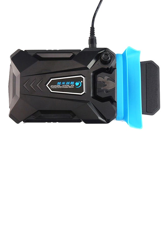 كيه كيه مون مروحة تبريد بمنافذ USB للكمبيوتر المحمول FE-1 الأسود / الأزرق  - Image 2