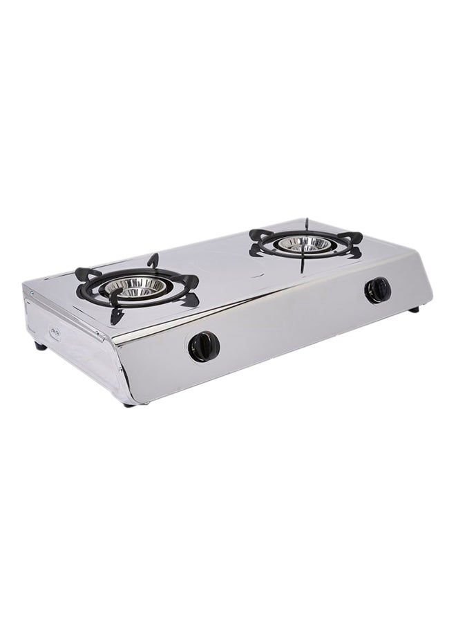 سانفورد موقد غاز بشعلتين وسطح زجاجي SF5401GC فضي - Image 2