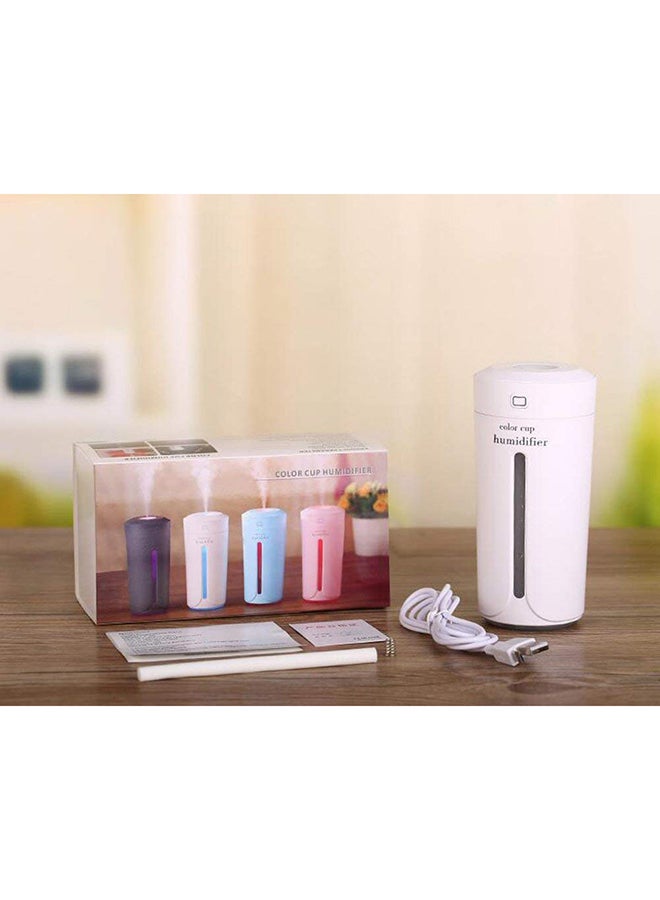 Cool Baby - Portable Ultrasonic Air Humidifier With Changing LED Lights White 7x7x15cm - Image 1