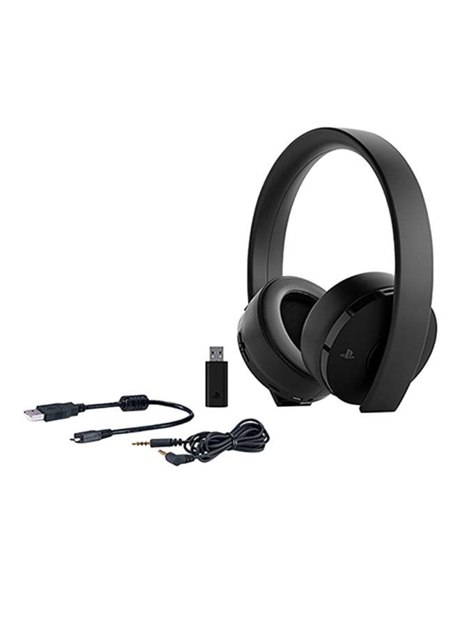Sony - Gold Wireless Over-Ear Headphone - PlayStation 4 Black - Image 1