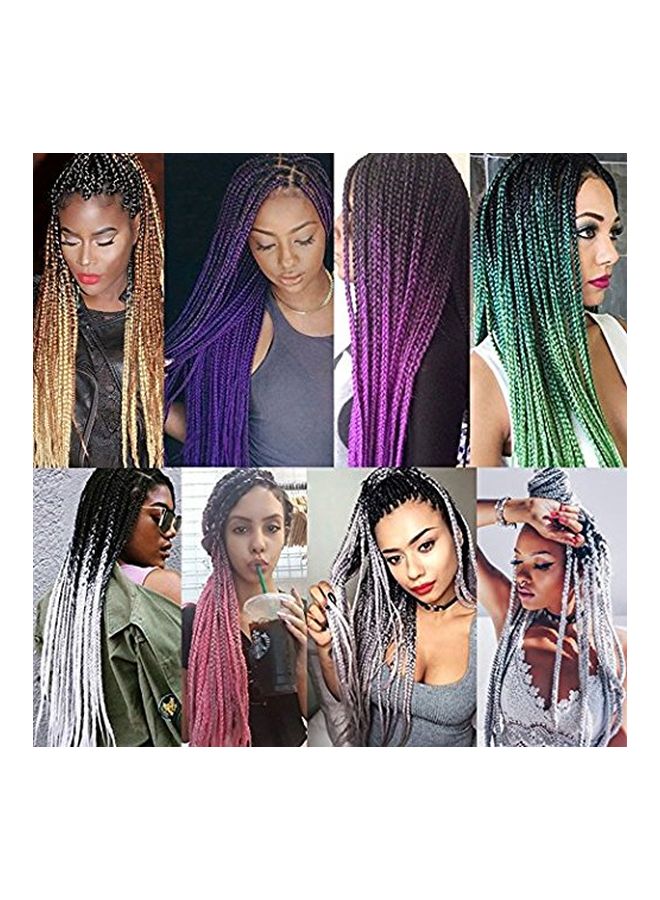 5-Piece Braiding Hair Extension Purple 24inch - v1569392308/N29317585A_3