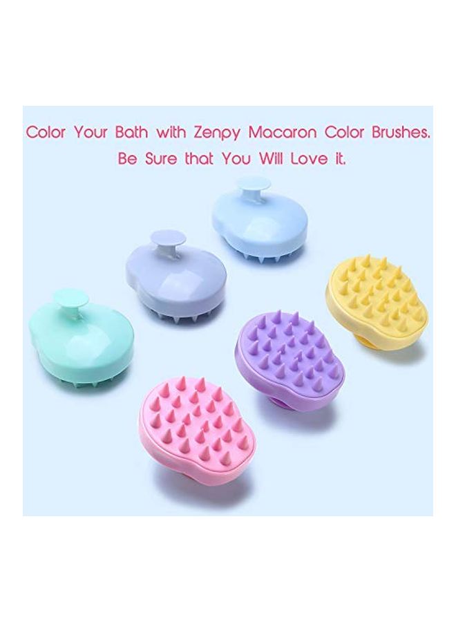zenpy Hair Scalp Massager Shampoo Brush Grey 4.5inch - Image 2