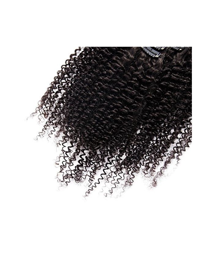 ZMVA 8-Piece Full Head Hair Extensions Black 14inch - Image 4