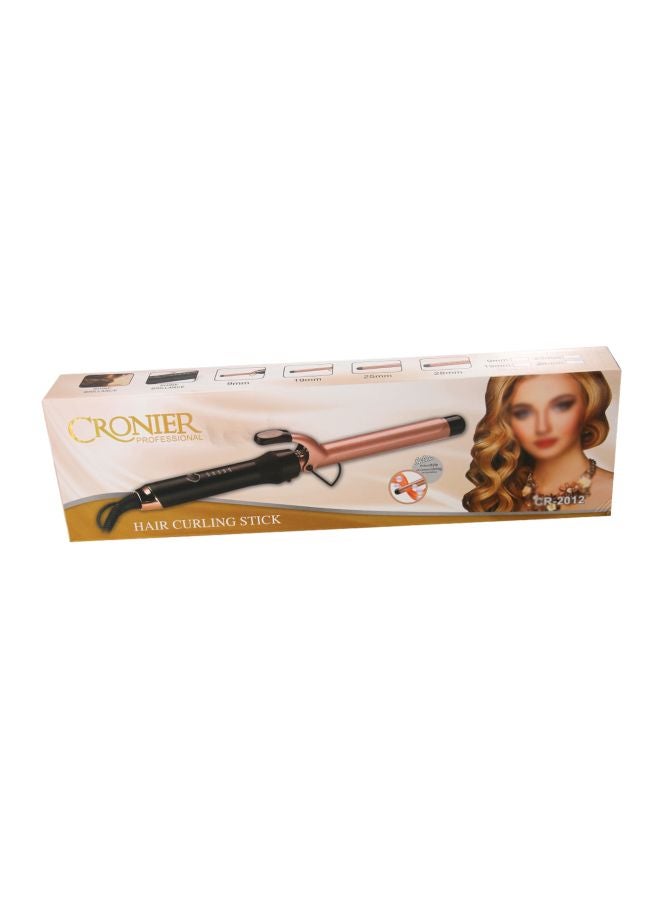 Hair Curling Stick Rose Gold/Black - Image 3