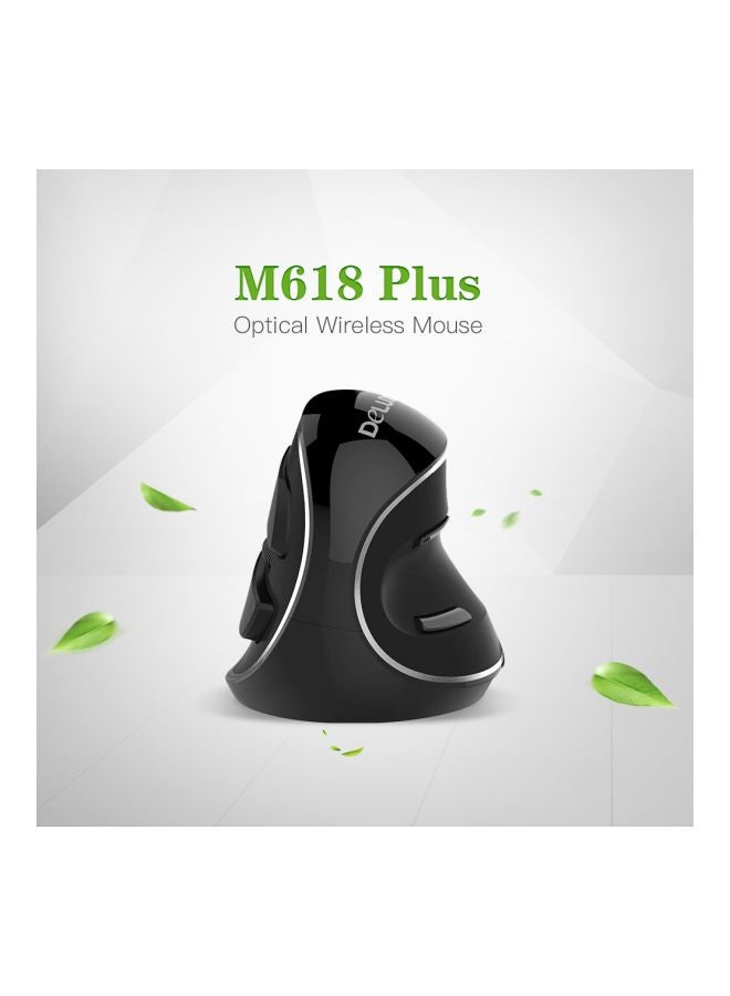 M618 Plus Wireless Optical Mouse Black/Silver