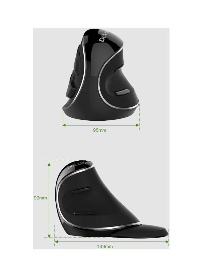M618 Plus Wireless Optical Mouse Black/Silver