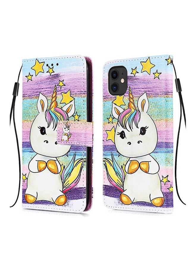 Olliwon Leather Protective Case Cover For Apple iPhone 11 Pro Max Multicolour  - Image 2