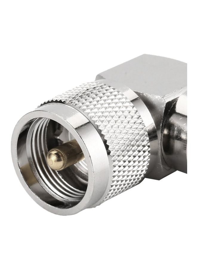 محول محوري من UHF ذكر PL259 إلى أنثى So239 RF فضي - Image 5