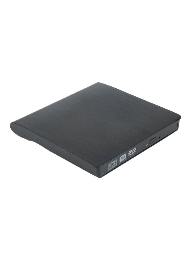 Generic External USB Optical Drive CD/DVD Writer Black  - Image 1
