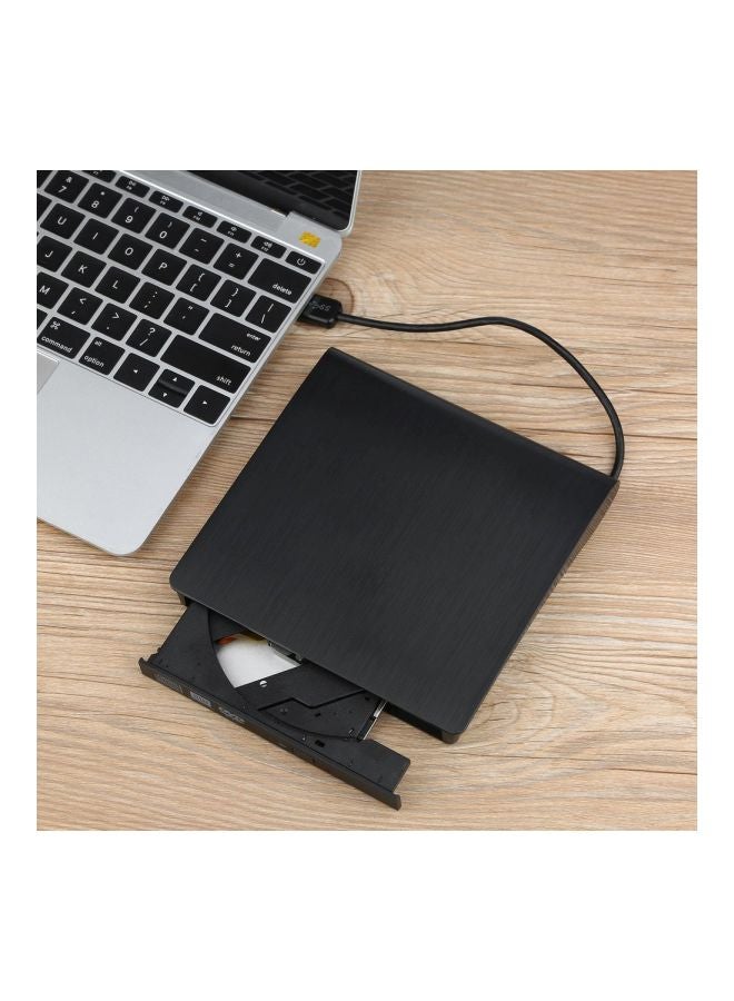 Generic External USB Optical Drive CD/DVD Writer Black  - Image 2