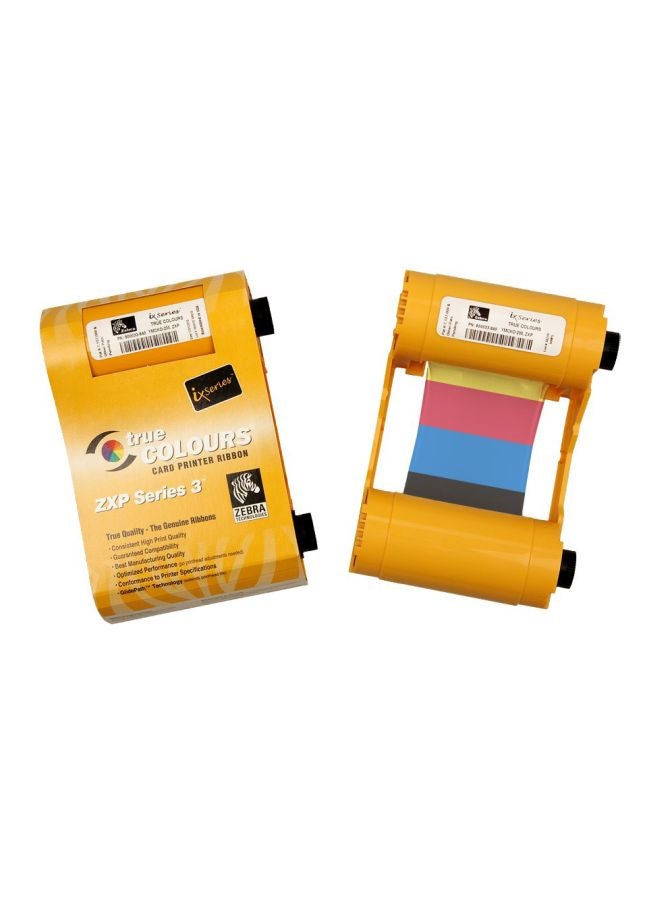 ZEBRA - ZXP Series 3 True Colour Ribbon Yellow - Image 1