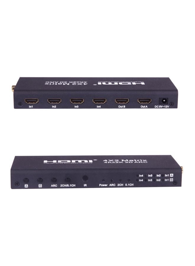 Remote Controller HDMI Matrix Switch Splitter Black  - Image 2