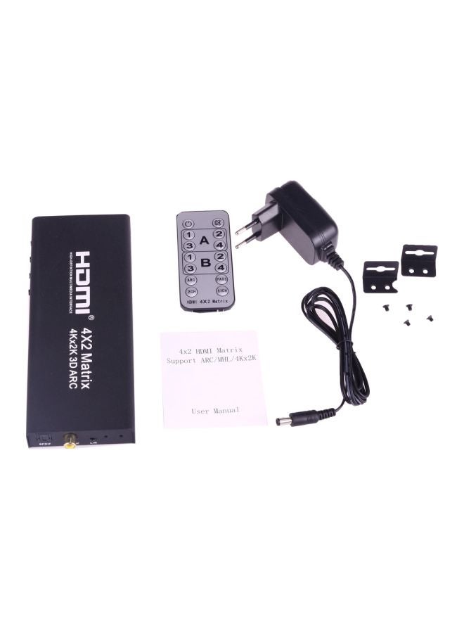 Remote Controller HDMI Matrix Switch Splitter Black  - Image 3