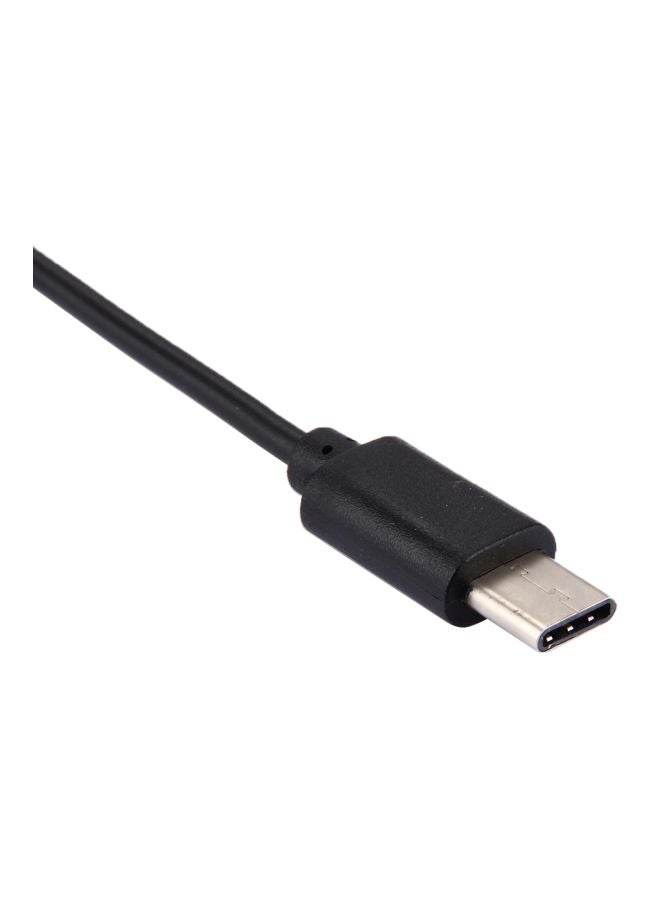 3 Port USB To Type C OTG HUB Black  - Image 5