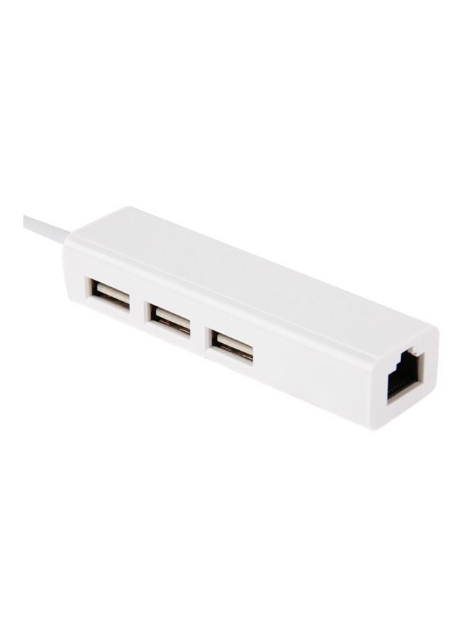 موزع منافذ Type-C USB مع محول إيثرنت أبيض - Image 4