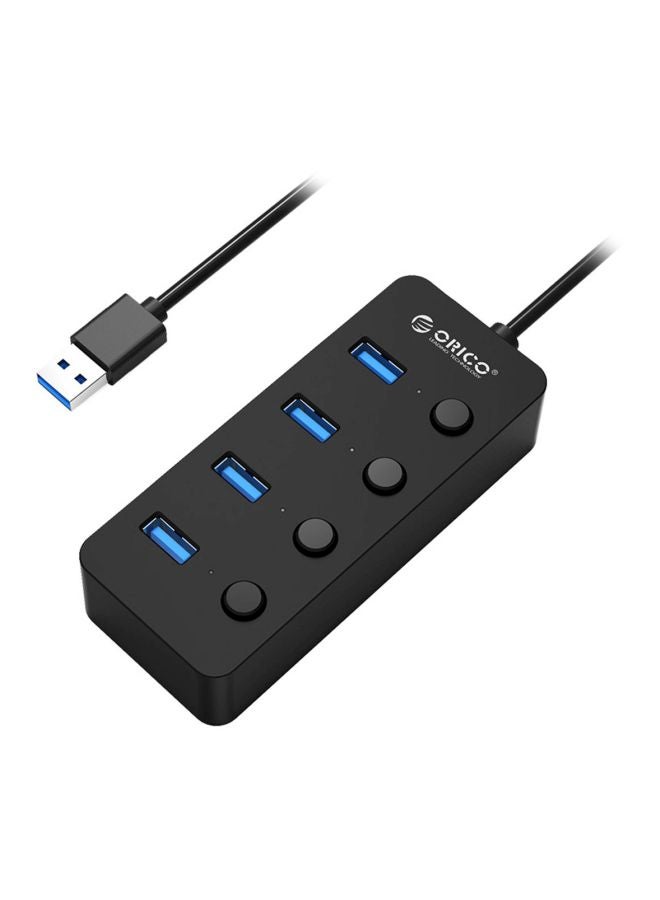 Orico 4-Port USB 3.0 Hub Black - Image 1