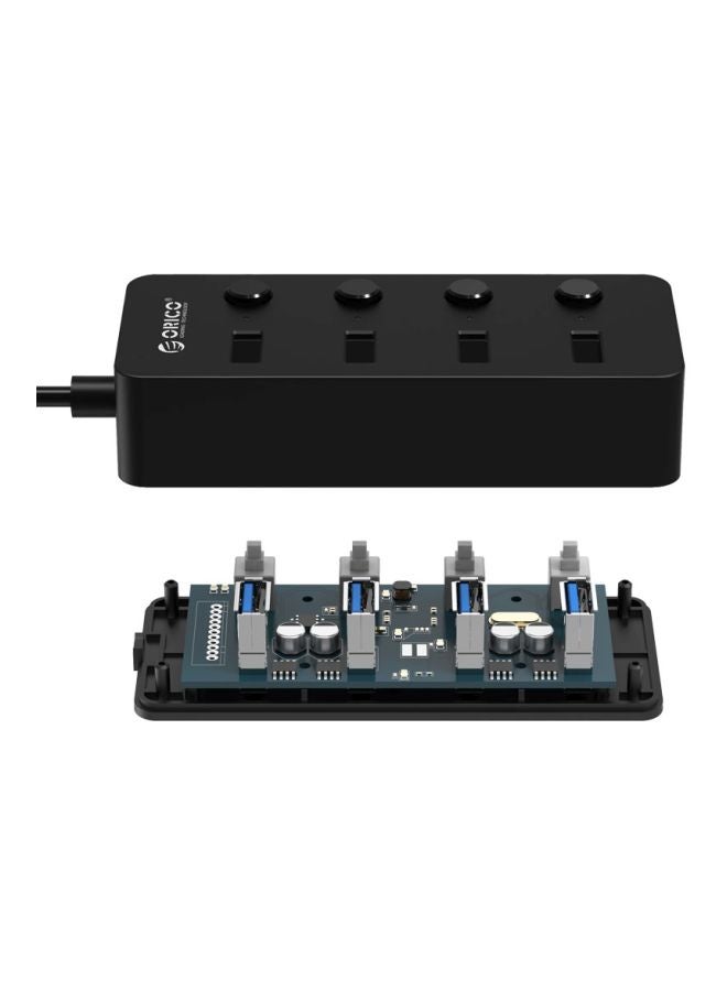 Orico 4-Port USB 3.0 Hub Black - Image 3
