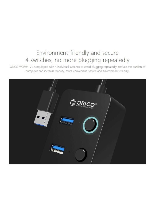 Orico 4-Port USB 3.0 Hub Black - Image 5