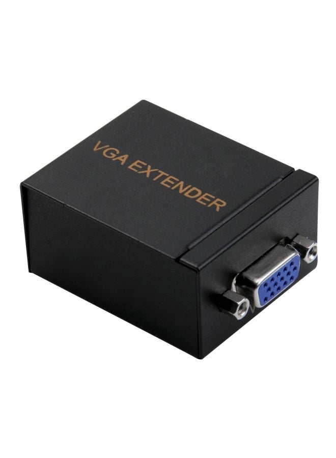 ماركة غير محددة جهاز موسع إرسال إشارة من VGA إلى RJ45 بطول 60 متراً أسود  - Image 4