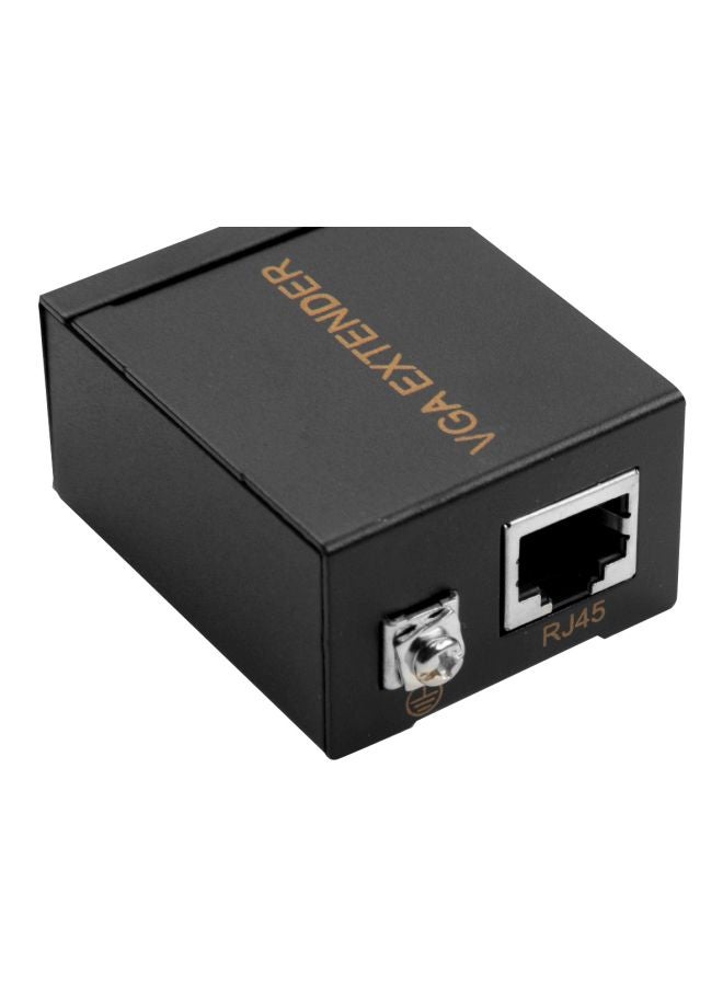 ماركة غير محددة جهاز موسع إرسال إشارة من VGA إلى RJ45 بطول 60 متراً أسود  - Image 5