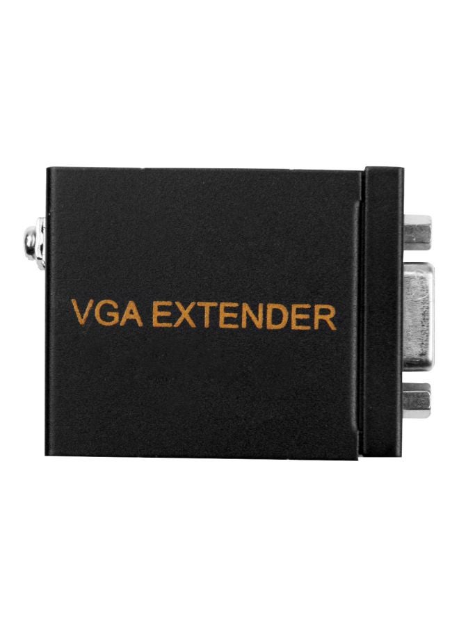 ماركة غير محددة جهاز موسع إرسال إشارة من VGA إلى RJ45 بطول 60 متراً أسود  - Image 1