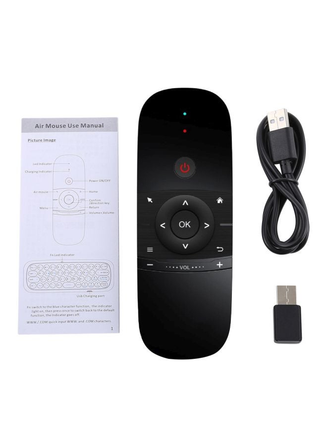 Wireless Air Mouse Remote Controller Keyboard With LED Indicator And Receiver Black/Blue/Red - Image 1