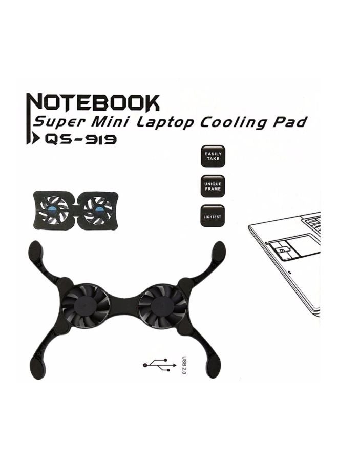 ZB07901 USB Laptop Cooling Radiator Black  - Image 2