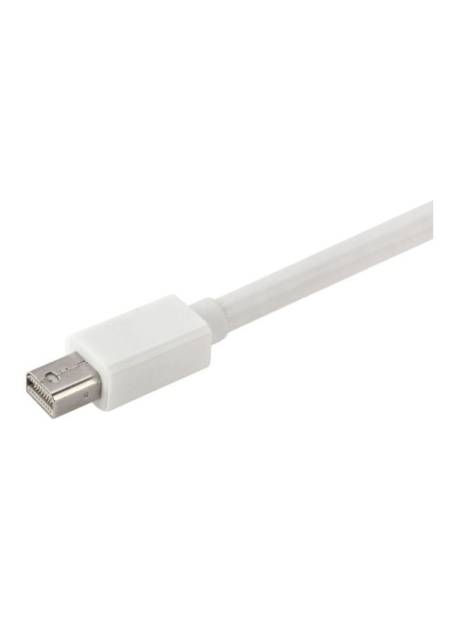 منفذ شاشة 3 في 1 إلى محول أنثى VGA وHDMI وDVI أبيض - Image 3