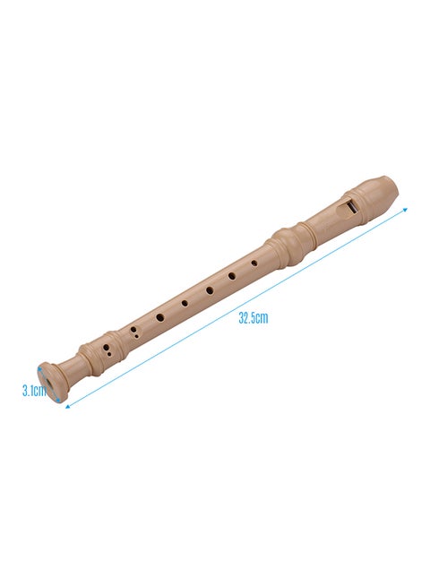 Fingering 8 Holes Baroque Style Soprano Descant Recorder Flute With Cleaning Stick