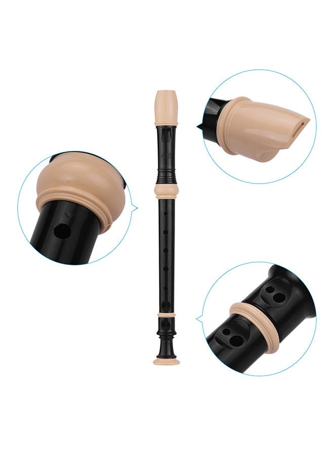 QI MEI - Fingering 8 Holes Baroque Style Soprano Descant Recorder Flute With Cleaning Stick - Image 1