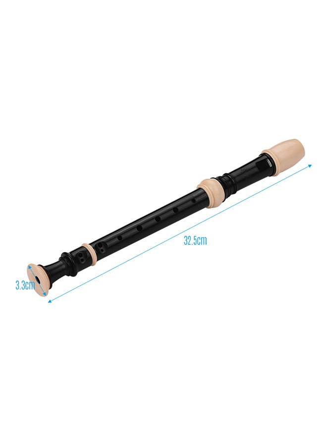 QI MEI - Fingering 8 Holes Baroque Style Soprano Descant Recorder Flute With Cleaning Stick - Image 1