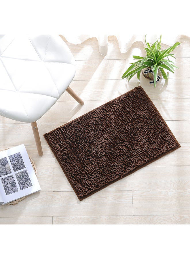 Microfiber Bath Rug Brown 20x32cm - Image 3
