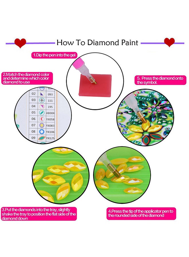 DIY 5D Diamond Painting Kit Multicolour 30x30centimeter - Image 4