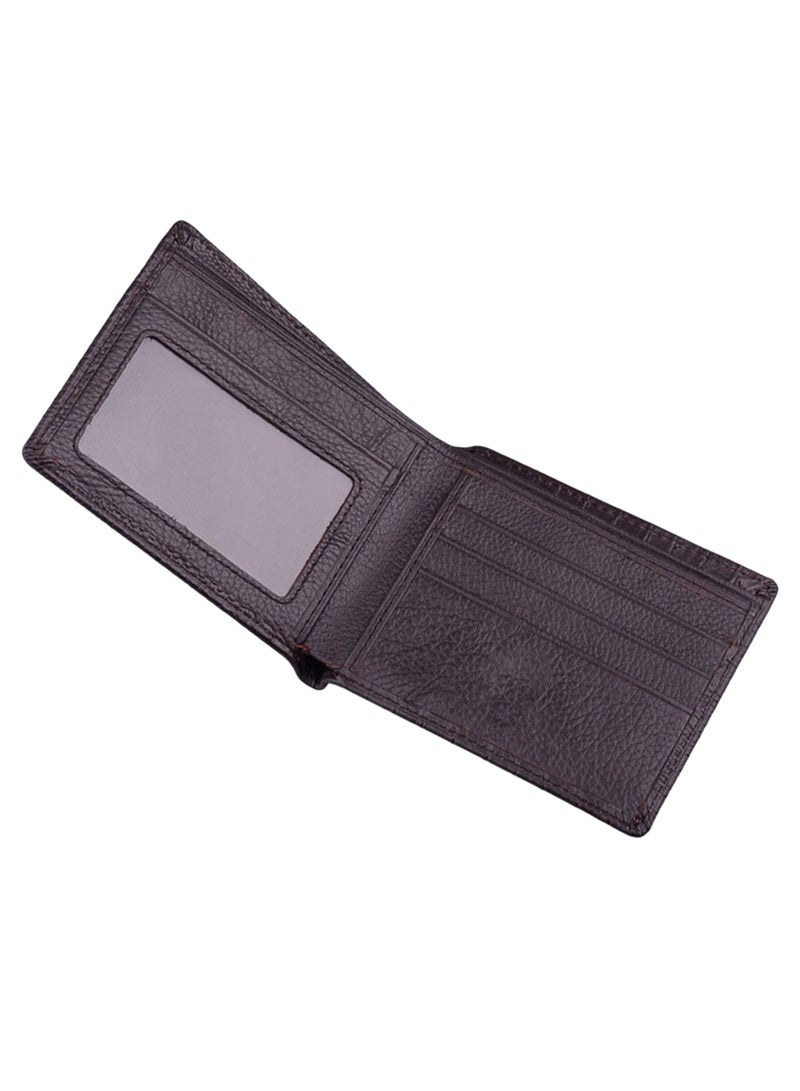 Crocodile Print Versatile Wallet Dark Purple