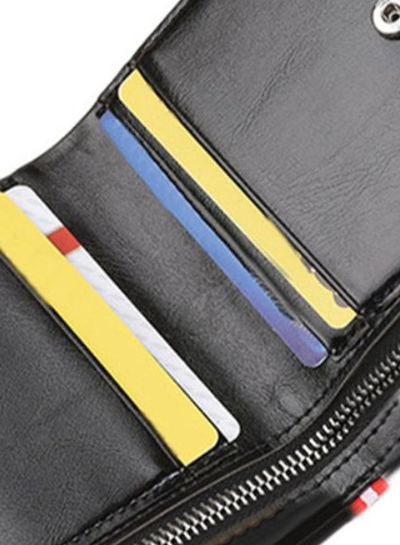 Brief Design Durable Wallet Dark Brown