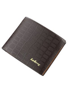 Baellery Crocodile Pattern Multilayer Wallet Dark Brown  - Image 1
