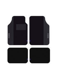 4-Piece Universal Tire Pattern Car Mat Set