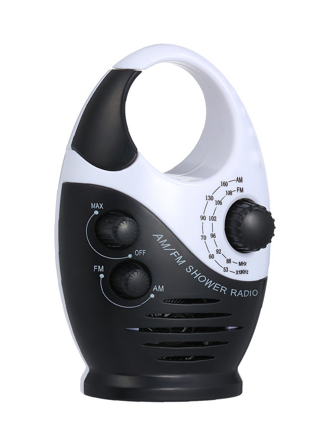 Waterproof Shower Radio V6490 Black/White - v1569397940/N30146784A_1