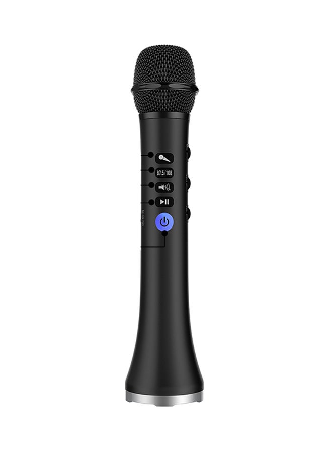 2 in1 Karaoke Microphone Wireless Bluetooth Speaker V6440 Black