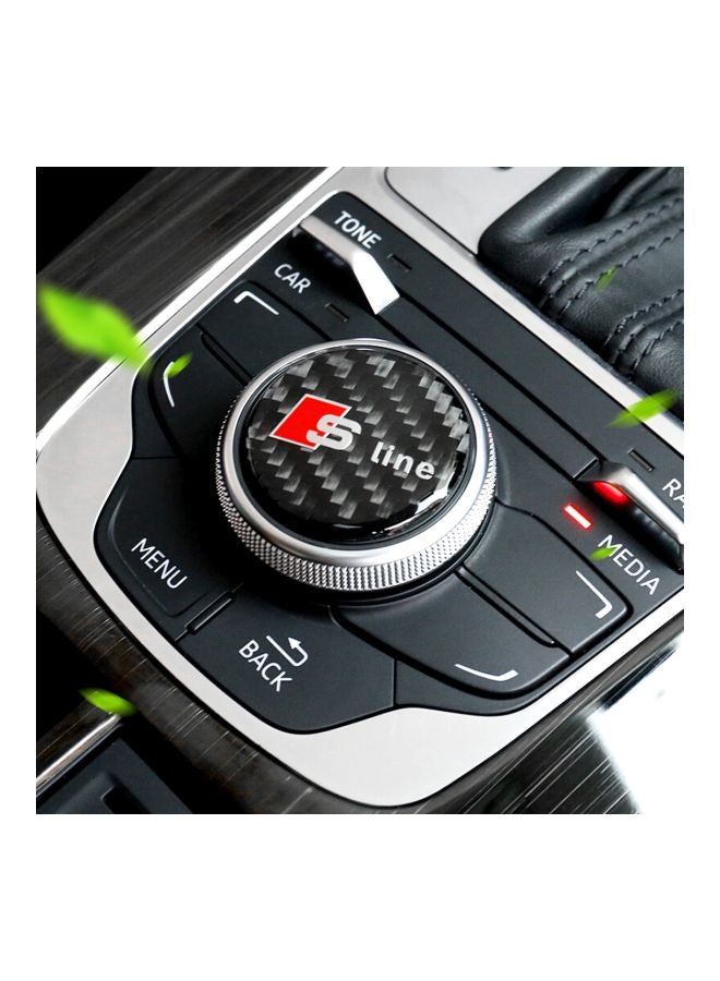 Generic - Car Gear Multimedia Knob Decorative Sticker For Audi A3 - Image 1