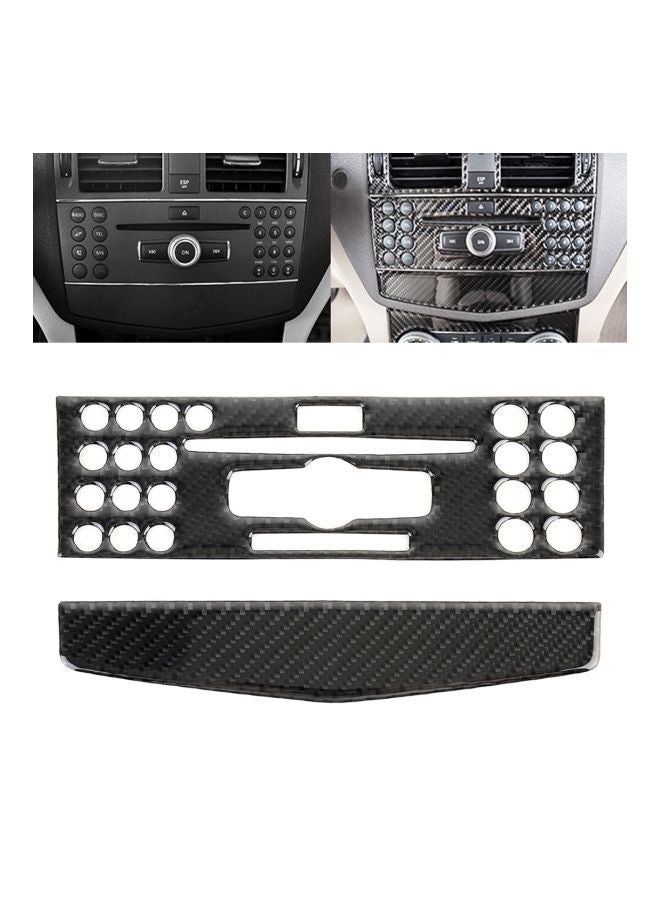 Generic 2-Piece Car Audio System Sticker Set For Mercedes-Benz W204  - Image 2