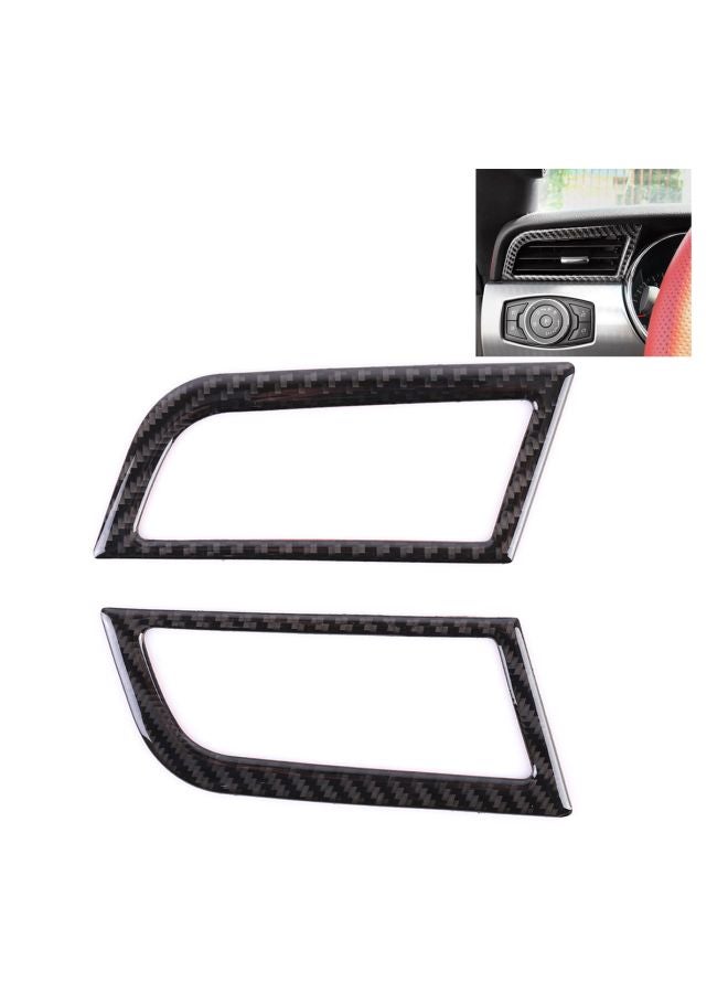 2-Piece Decorative Car Instrument Console Side Vent Sticker For Ford Mustang - Image 2