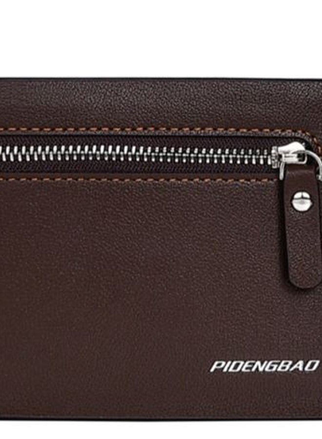 Stylish Multi-Card Bi-Fold Business Wallet Brown