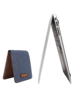 Deabolar Fashionable Brief Design Casual Bi-Fold Wallet Blue  - Image 2