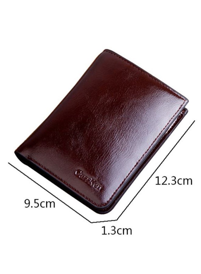 CarrKen Fashionable Casual Bi-Fold Wallet Maroon - Image 2