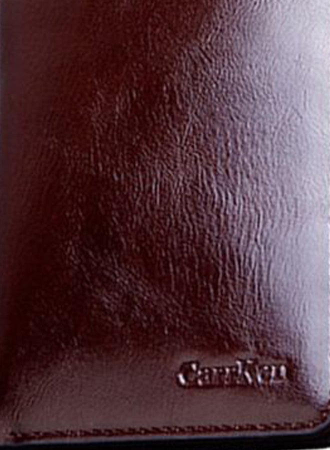 CarrKen Fashionable Casual Bi-Fold Wallet Maroon - Image 3
