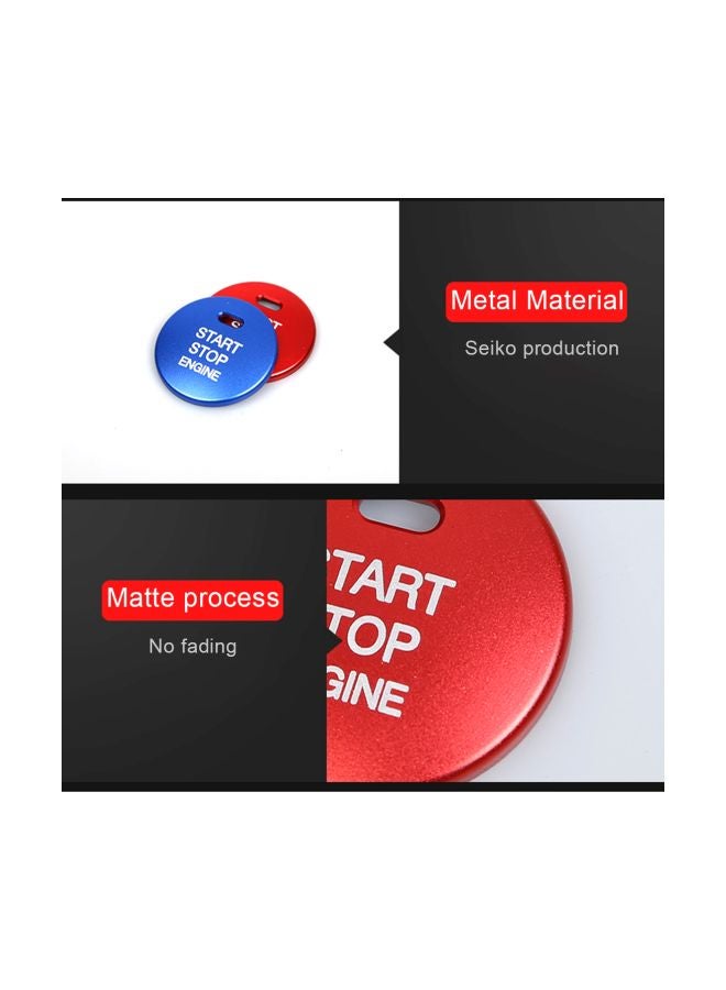 Generic 3D Engine Start Stop Push Button Sticker For Mazda  - Image 4