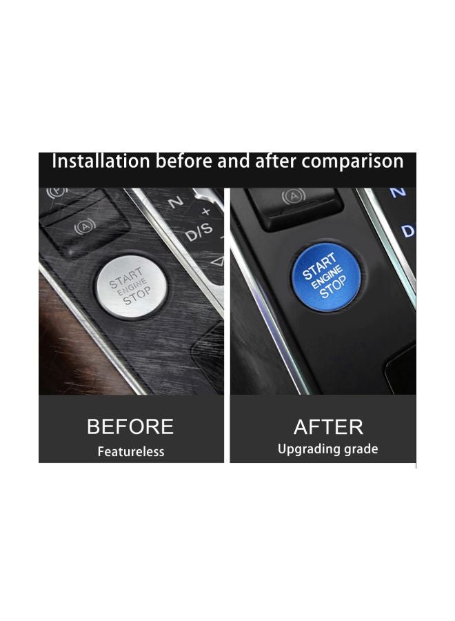 Generic Engine Start Stop Push Button Sticker For Audi  - Image 5