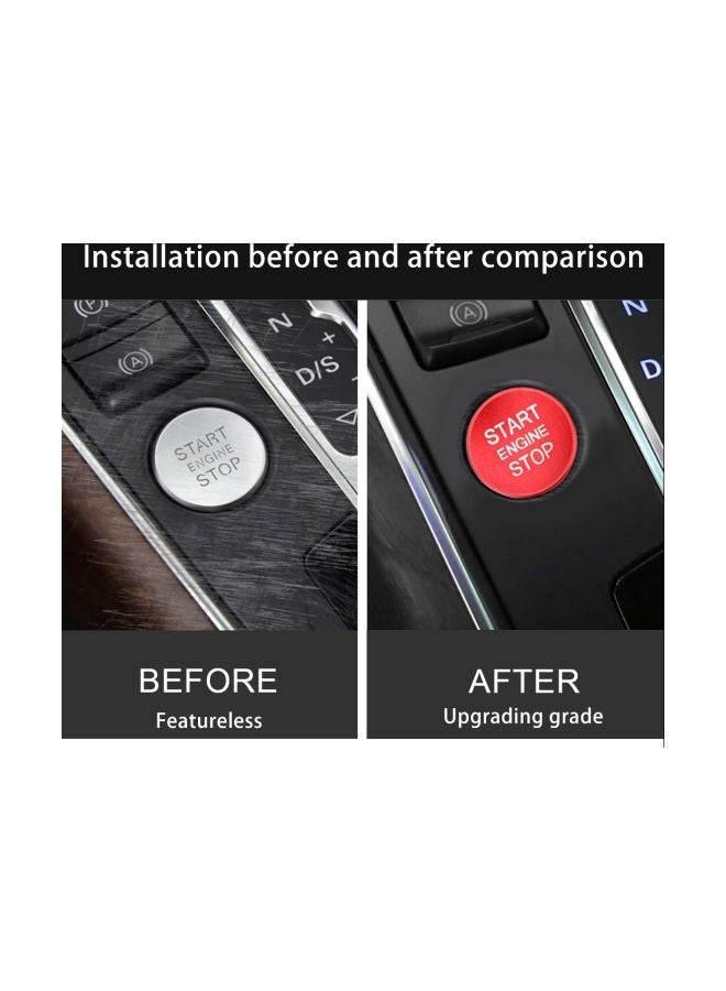 Generic Engine Start Stop Push Button Sticker For Audi  - Image 4